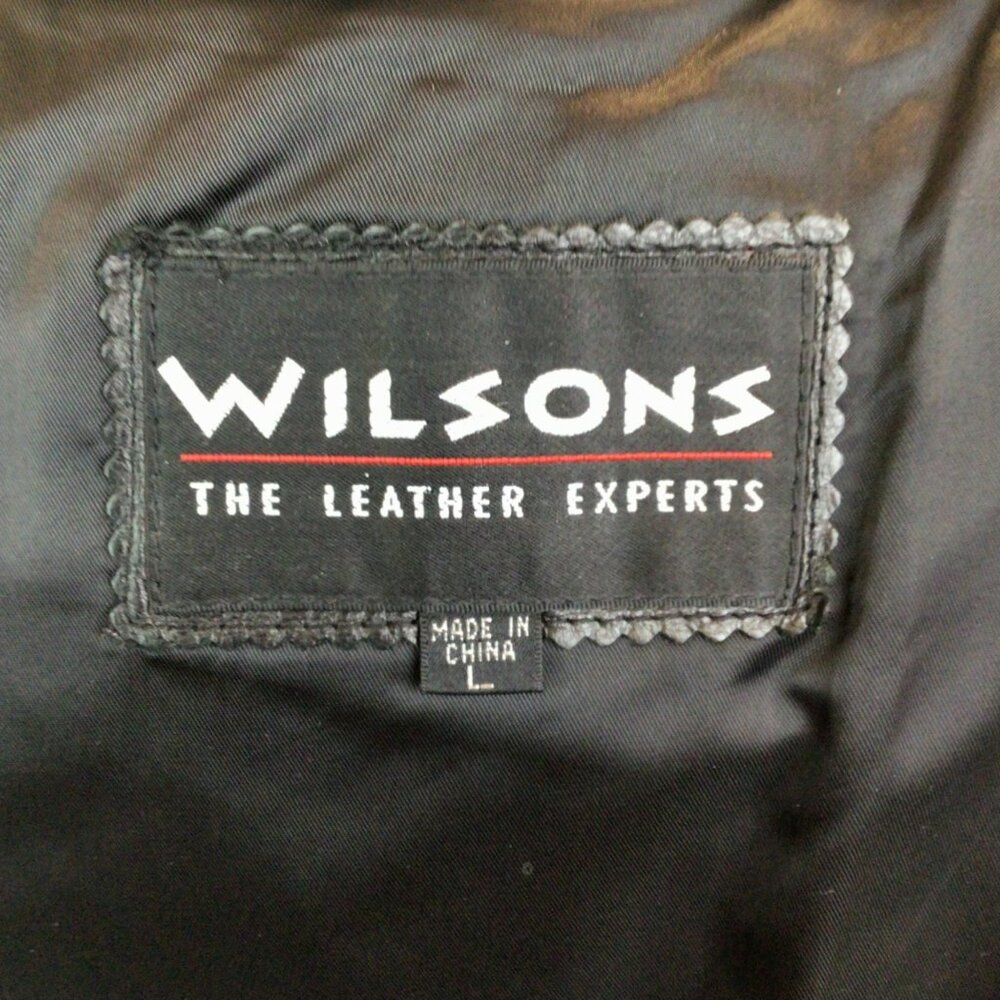 Vintage Wilsons Leather Jacket Mens Size Large With Thinsulate Insulated Vest Le - Picture 7 of 14